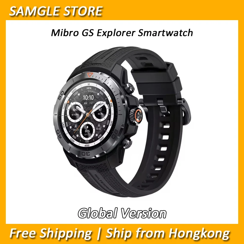 Mibro GS Explorer Smartwatch Rugged Military Grade UHD Screen Altimeter Barometer Compass GPS 10ATM Sports Smart Watch for Men