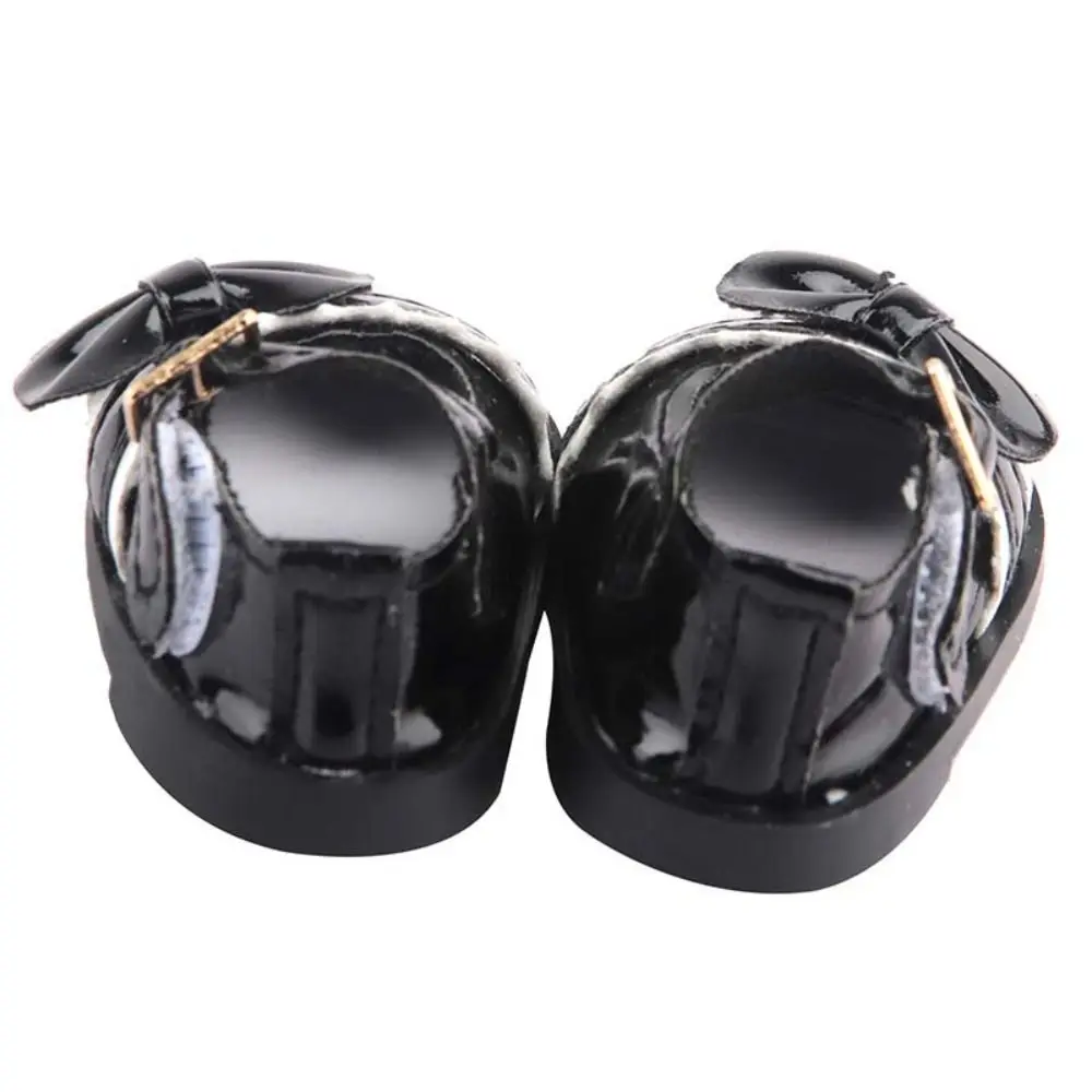 

PU Leather PU Leather Bow Shoes Boots Shoes DIY Handmade Doll Leather Shoes 5.5cm Cute Doll Shoes Boots Body Dolls