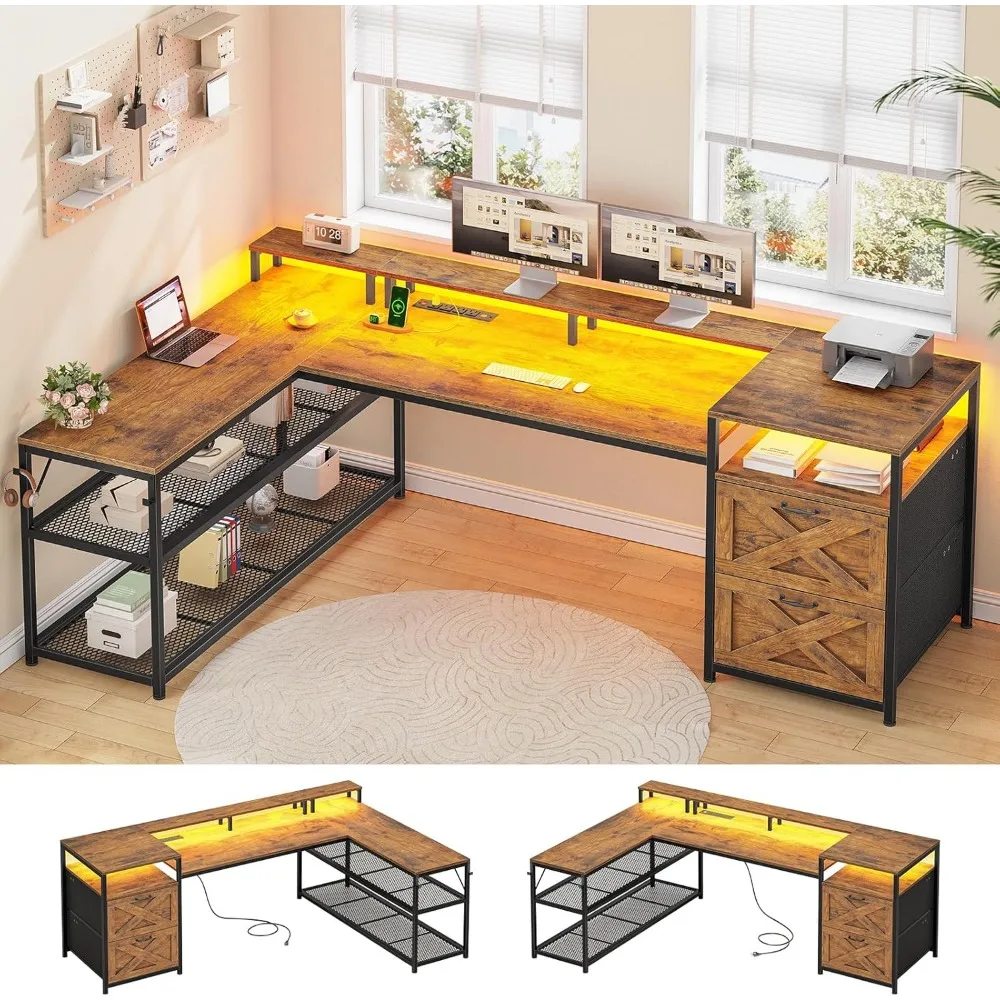 67 L Shaped Desk Wi…