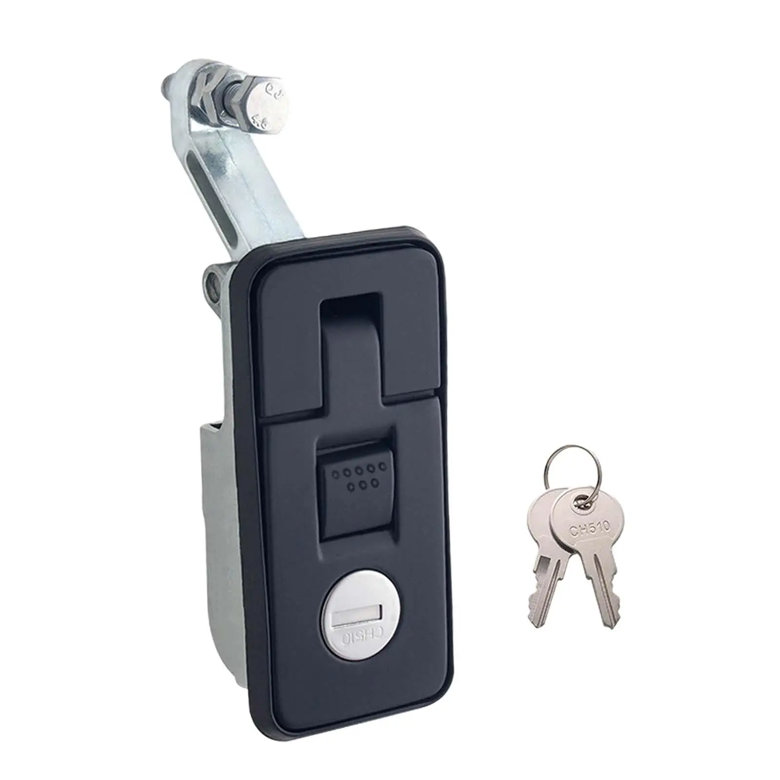 

Compression Latch Lock Black Zinc Alloy Flush Mount Hardware for RV Trailer Truck Boat Mailbox Storage