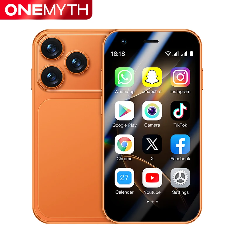 ONEMYTH A17 Mini Android8.1 Smart Phone 3.0 Inches 2GB RAM 16GB ROM Dual SIM Standby Play Store 3G Little Phone