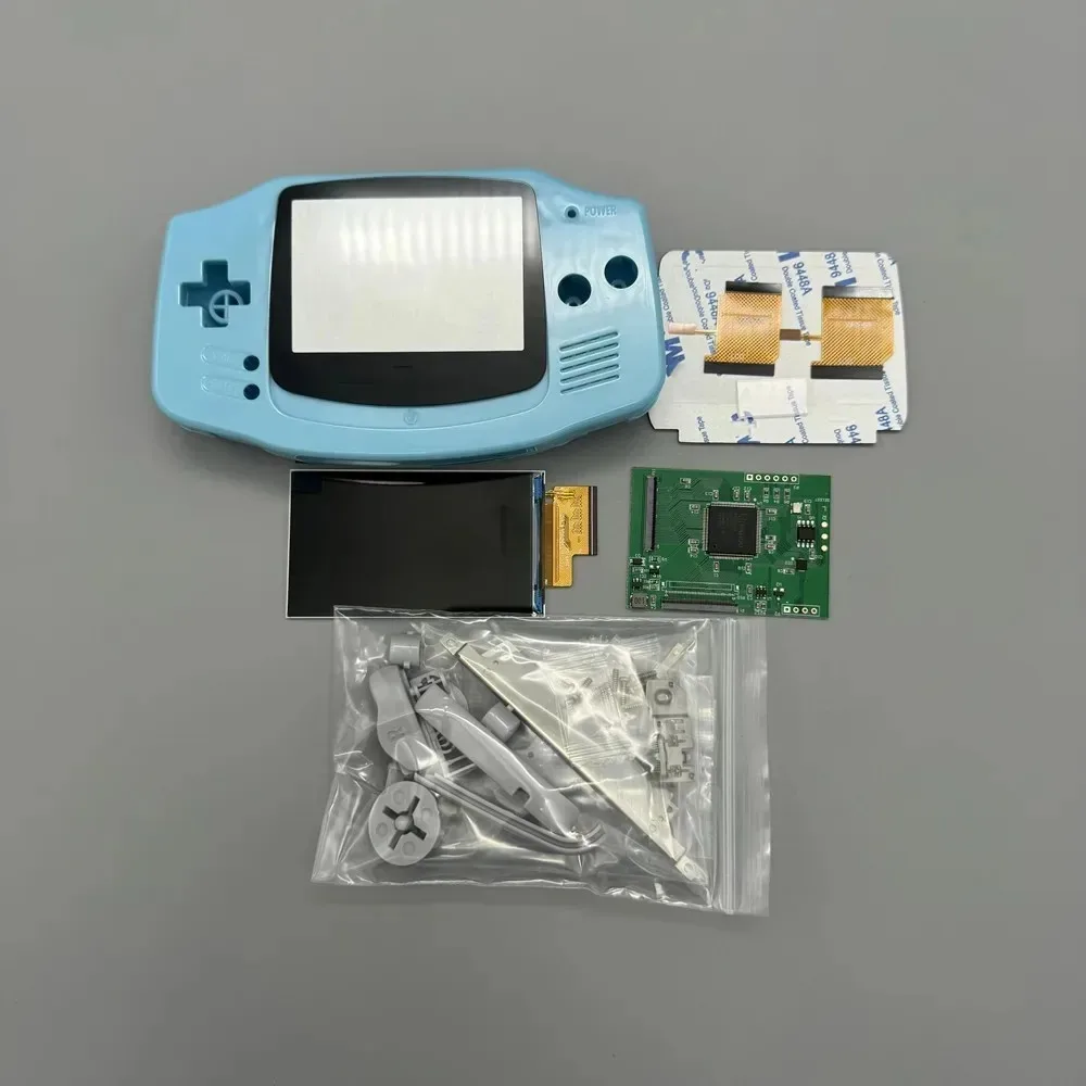 GBA IPS LCD scherm zonder shell-aanpassing, eenvoudig te installeren, 2.9 inch IPS LCD met hoge helderheid en shell-kit voor Gameboy Advance GBA