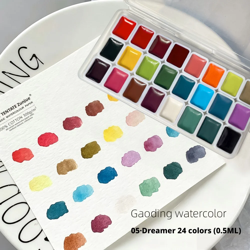Nail Solid Paint Palette Nail Watercolor Palette Kit Metallic Pearl Watercolor Pigment Set Solid Watercolor For Nail Painting