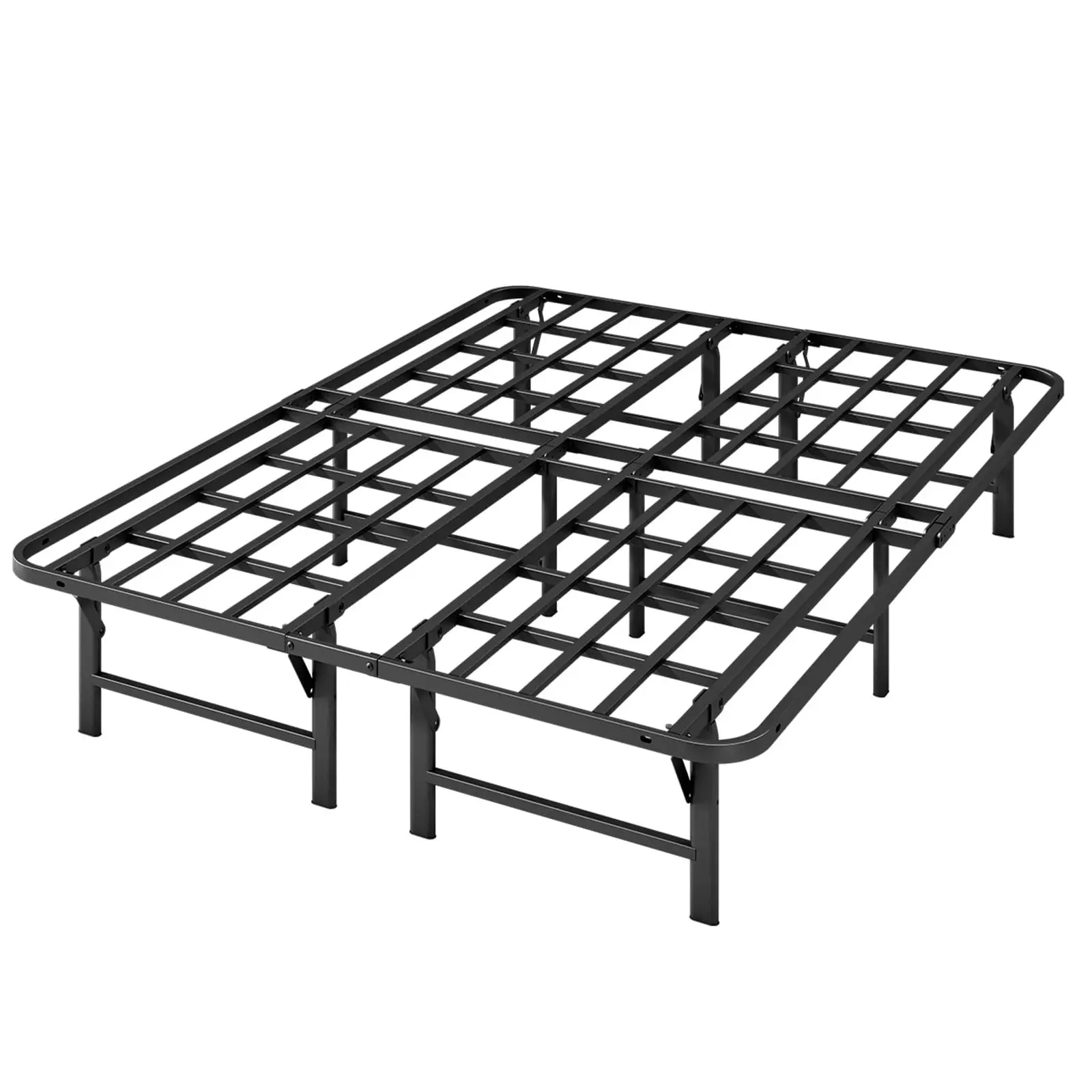 Heavy Duty Full Size Folding Bed Frame, 14 Inch High Metal Platform Double Size Bed Frame, No Box Spring Needed, Sturdy