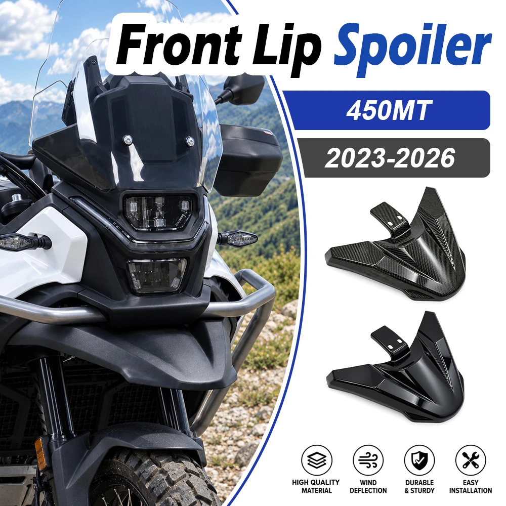 CF 450MT 2025 New Front Fender Bird Beak Front Spoiler Front Lip Nose Cone Extension Plate For CFMOTO 450MT 450 MT 2023-2026