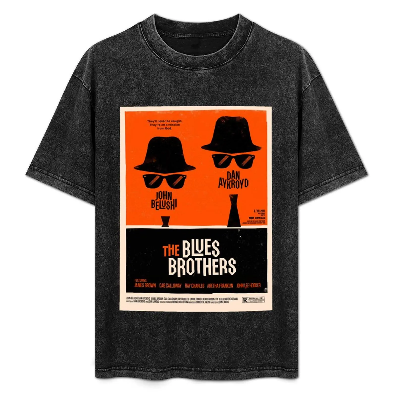 

Blues Brothers Poster T-Shirt Functional Casual Short Sleeve Tee
