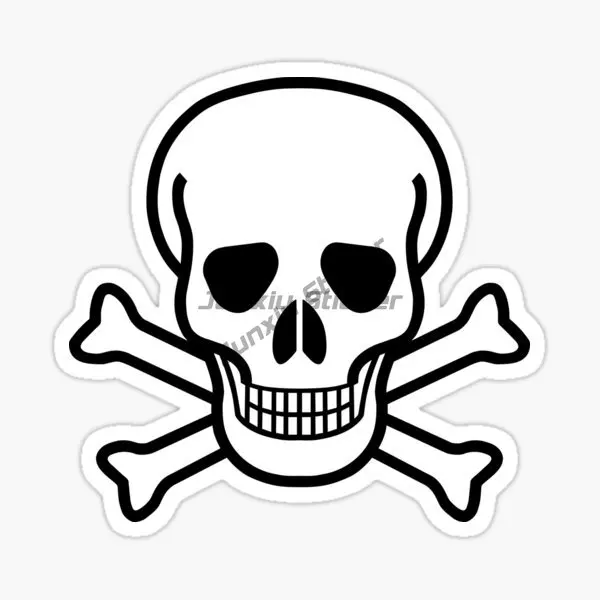 سامة سيارة التصميم الإبداعية تحذير خطر بولي كلوريد الفينيل مقاوم للماء جسم السيارة ملصق الفينيل مقاوم للماء ذاتية اللصق اكسسوارات السيارات #3