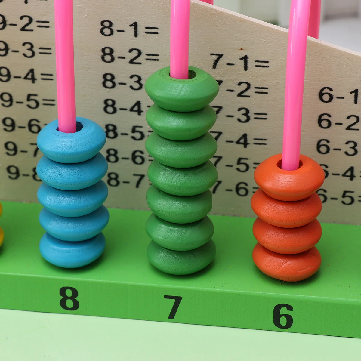 Perlen Mathe-Lernwerkzeug für Kinder Feinmotorik Kinder Vorschule Pädagogische Abacus-Fähigkeitenentwicklung Pädagogisch