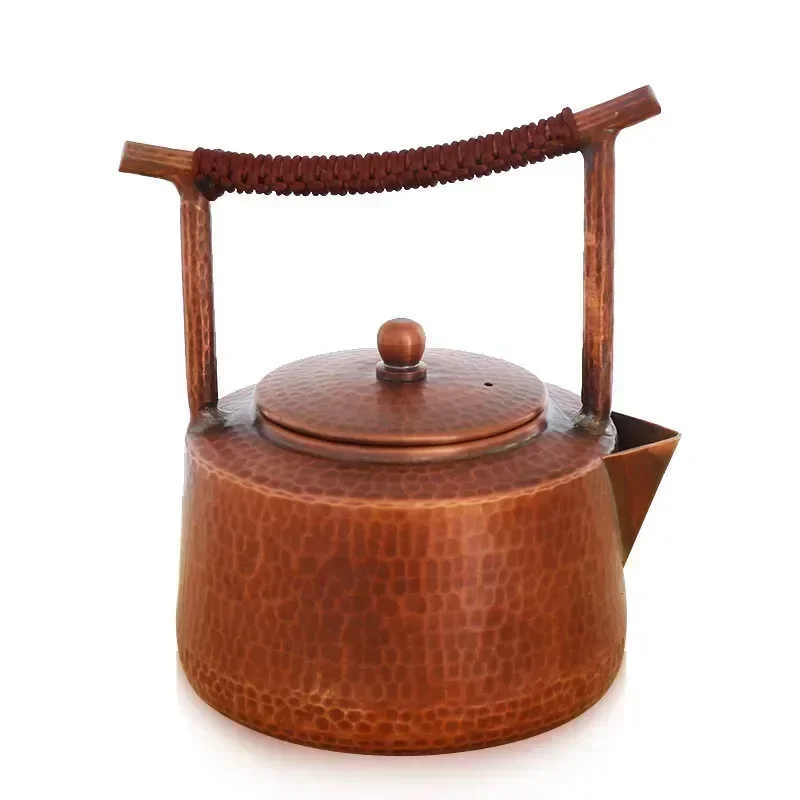 

Hand-made Collection Boiling Water Copper Kettle Lifting Beam Red Copper Kettle Boiling Tea Copper Kung Fu Tea Set