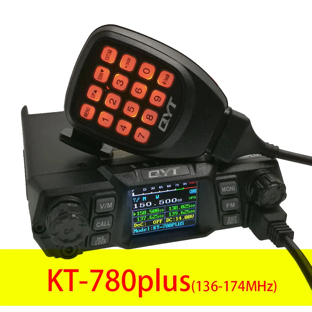 Qyt KT-780PLUS Mobiele Radio Vhf 136-174Mhz Of Uhf 400-480Mhz 100W /75W Walkie Talkie Kt780plus Transceiver