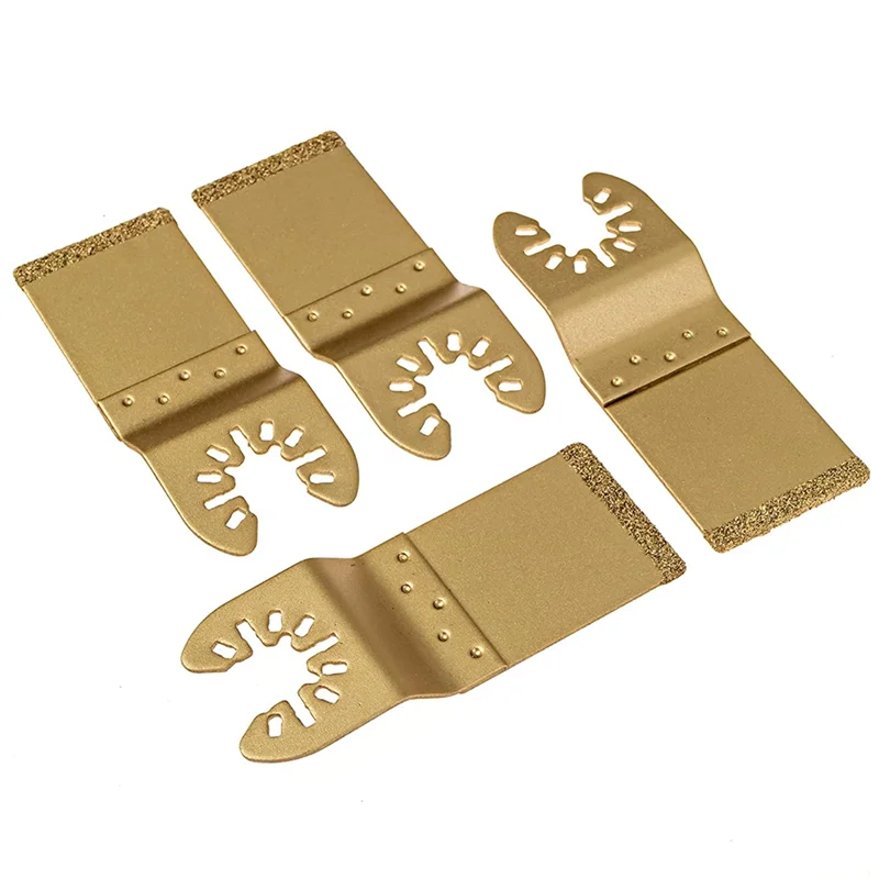 5Pcs/Set Universal Oscillating Diamond Saw Blade Quick for Release Fast Fit Multi Tool Blade Cutting Dics