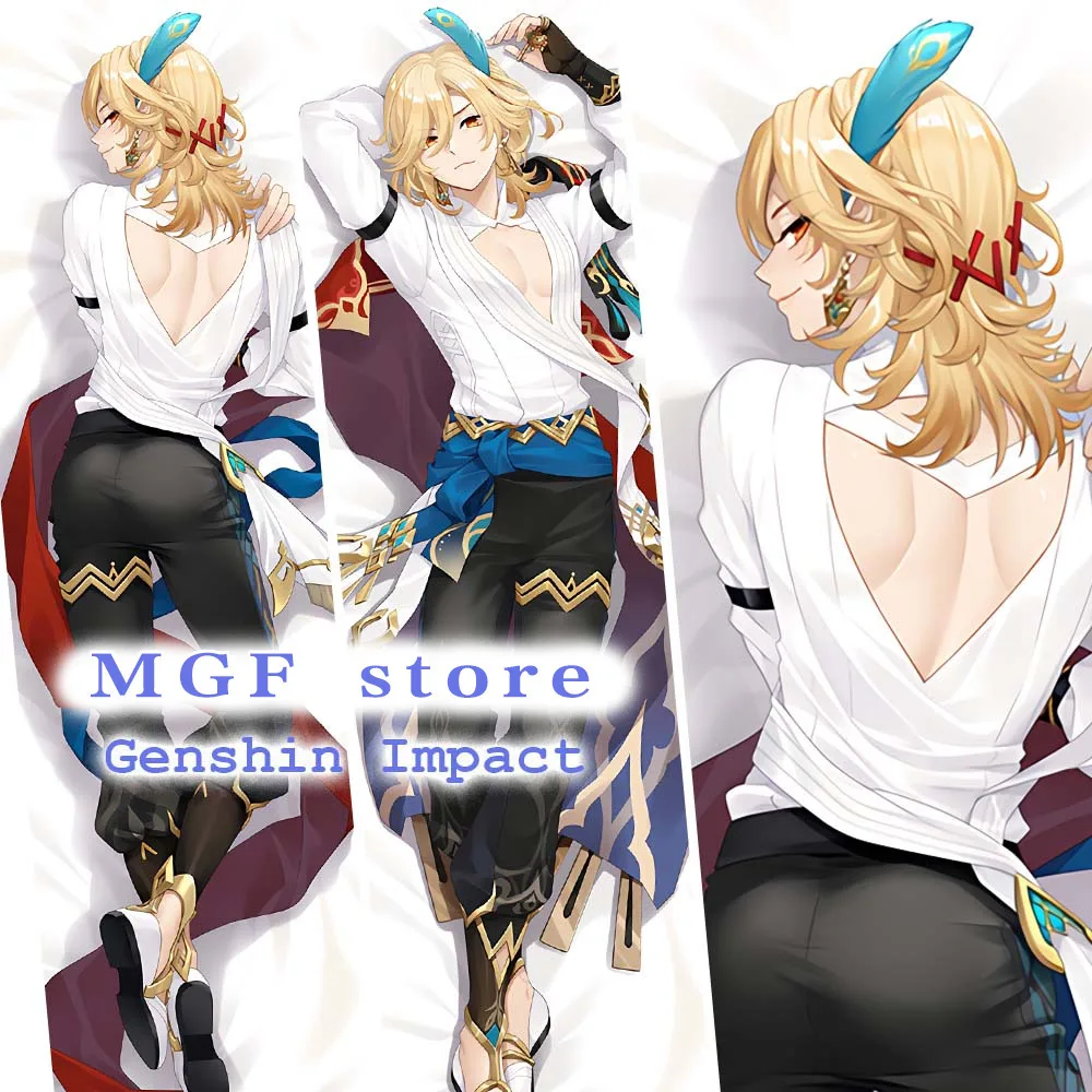 Genshin Impact Kaveh Anime Game Decoration Dakimakura Cosplay Pillowcase Xingpad Cover Otaku Gift Peak 2Nd Road