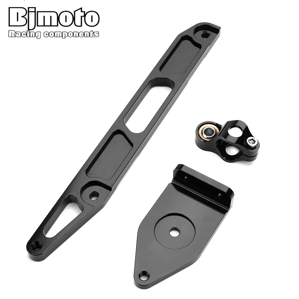 CNC Aluminum Steering Damper Bracket Set For Yamaha XJR1300 XJR 1300 1998-2015 Stabilizer Linear Dampers Mounting Support Kit