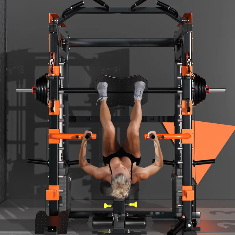 Multifunctional One Smith Machine Integrated Trainer Strength Station Family Fitness Equipment Squat Bird Gantry Frame