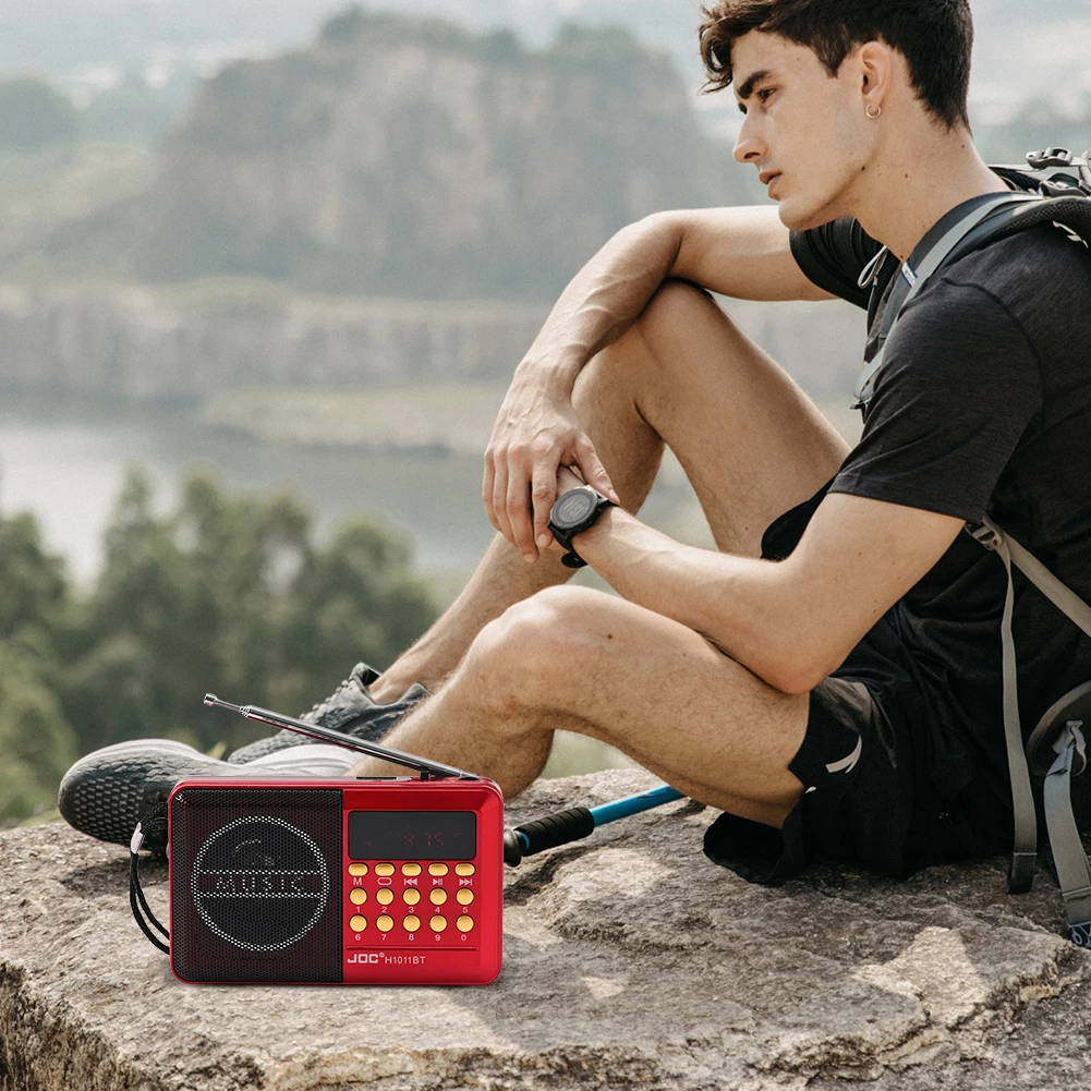 

Портативное цифровое FM-радио с функцией Bluetooth 5.4, перезаряжаемое, карманное радио для дома и путешествий, подарок для пожилых людей