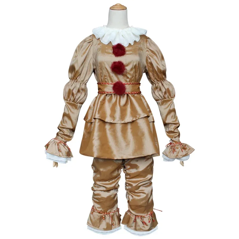 Costume cosplay Joker Pennywise per adulti Stephen King It Capitolo Horror Clown Costume da festa di Halloween Prop