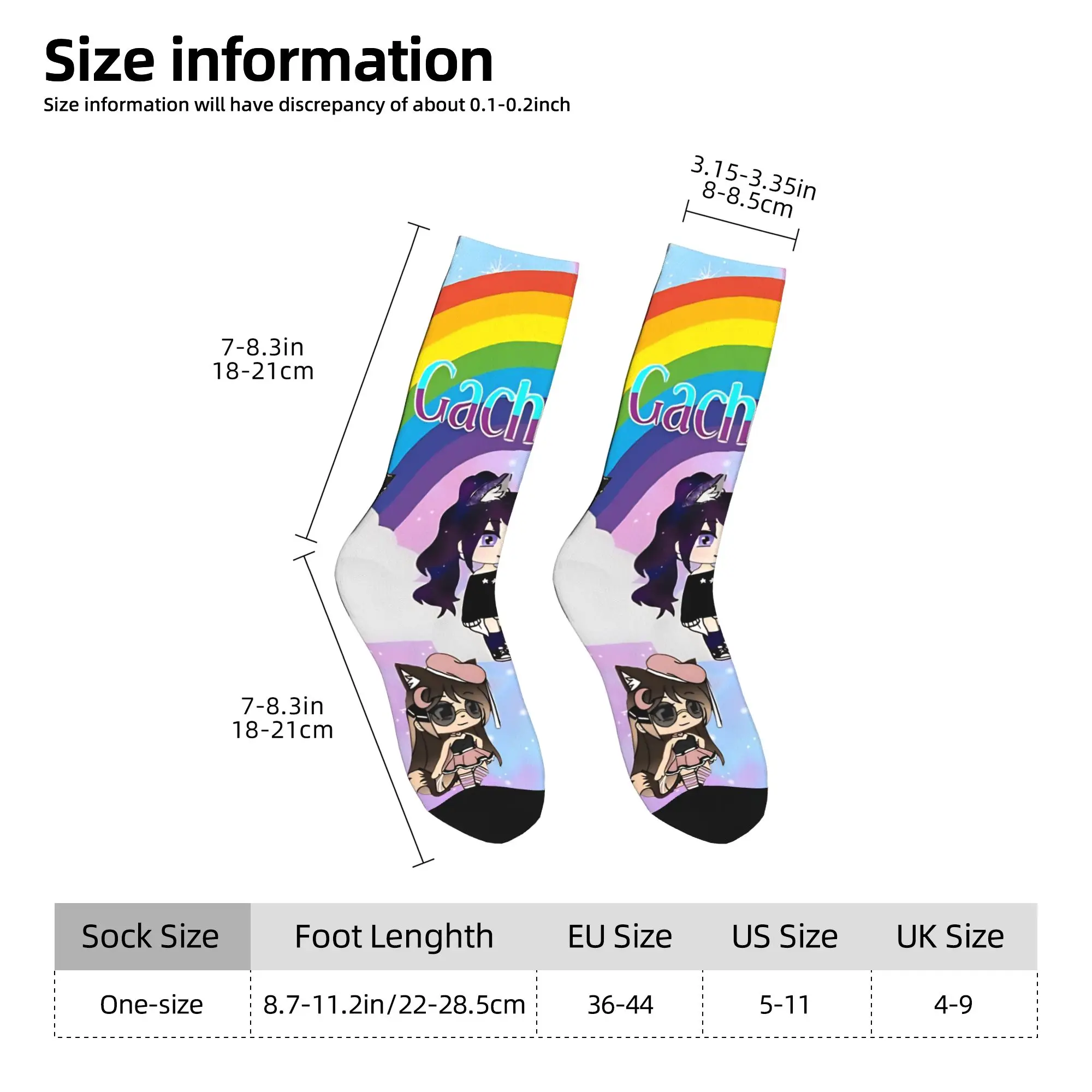 جوارب gacha life anime pack، جوارب عصرية للرجال، جوارب تزلج عالية الجودة، جوارب شتوية مضادة للانزلاق