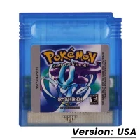 GBC Game Cartridge 16 Bit Video Game Console Card Pokemon Blue Crystal Golden Green Red Silver Yellow Multi-language for GBC/GBA