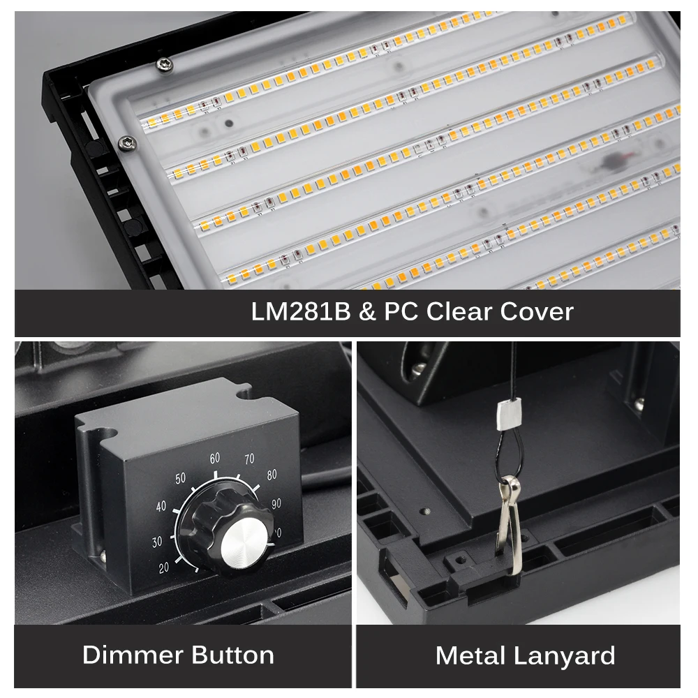 ستبليس عكس الضوء 150 واط QB288 LM281B 3000 كيلو/5000 كيلو مزيج 660nm UV IR LED تنمو ضوء Led لوحة الكم مع سائق #6