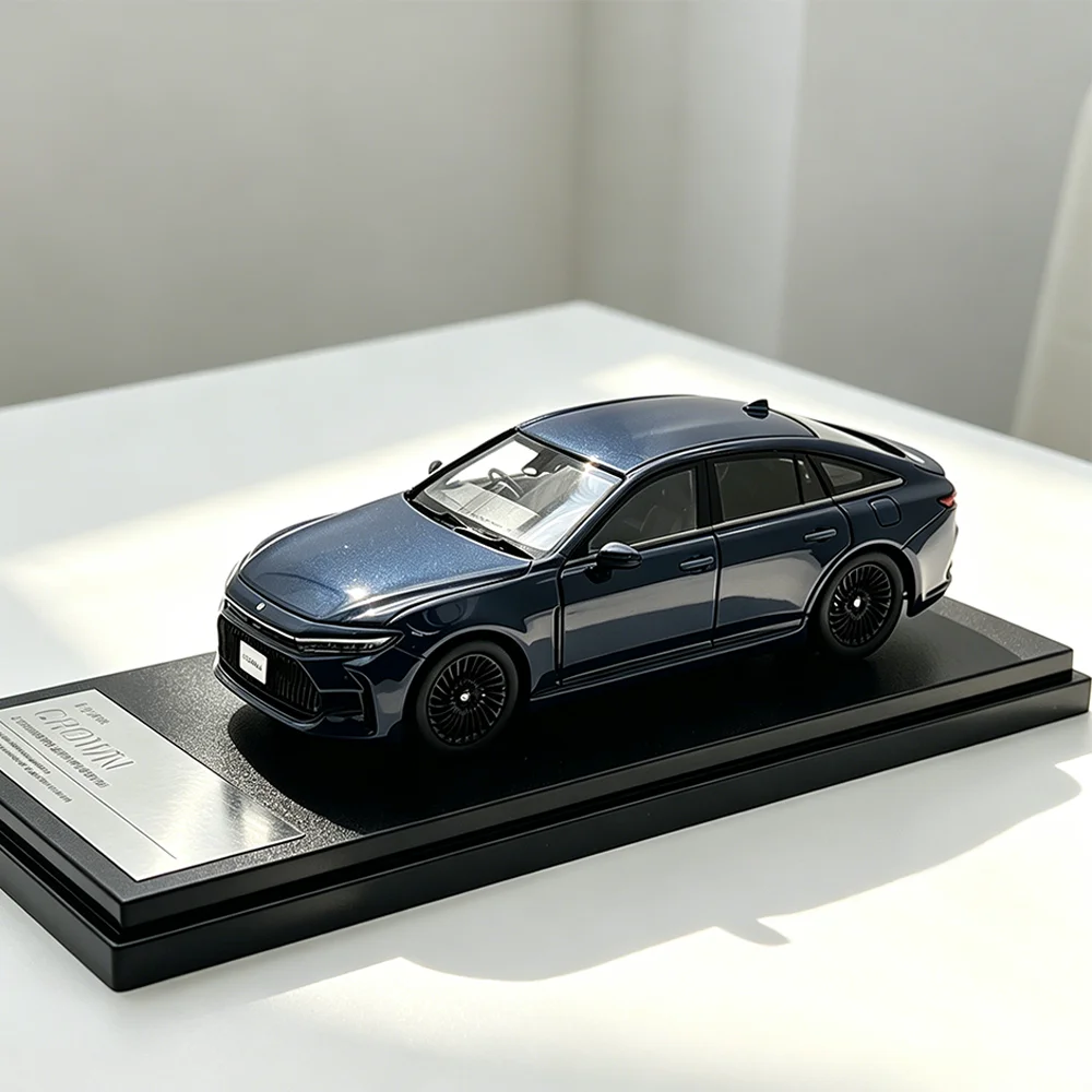 

1/43 Hi-Story Brand Model Car Toyota Crown Z 2024 Black Package Handmade Resin Model Car Collection Display Decoration Gifts