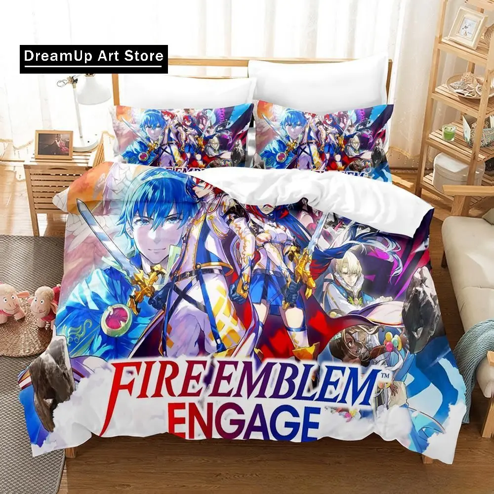 Game Fire Emblem Engage Bedding Set Duvet Cover Comforter Bed Set Quilt Cover Pillowcase King Queen Twin Size Boys Girls Adult