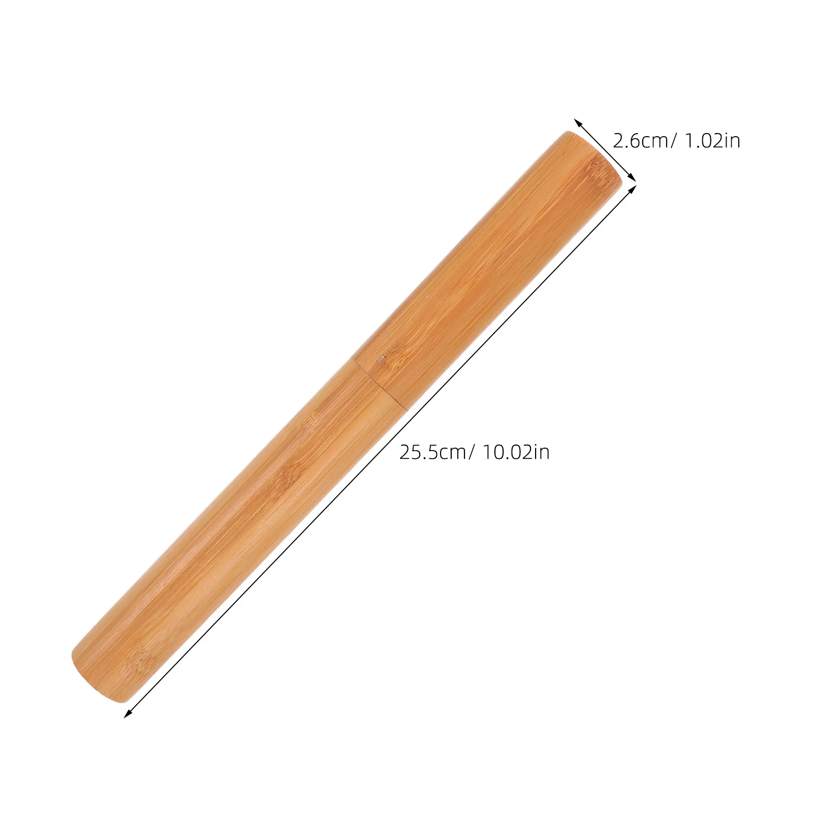 Bamboo Document Storage Tube Waterproof Cylindrical Poster Carrier Portable Mailing Tube for Certificates Artwork Drawings