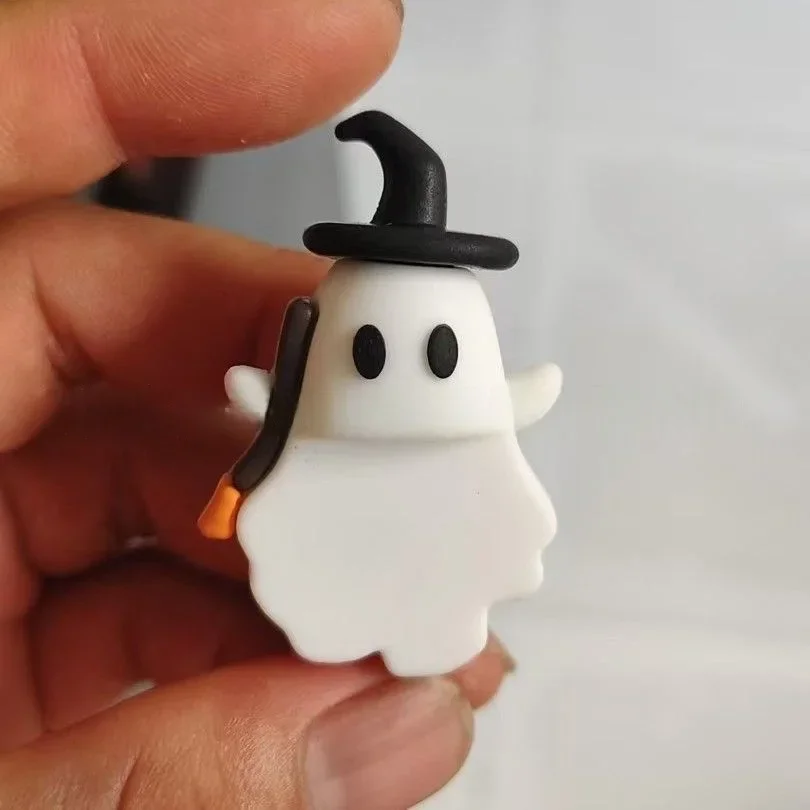 Halloween Cute Ghost Phone Charm Ornament Ghostees Mystery Phone Buddy, Ghostees Ghost Blind Box Mini Surprise Fun Desk Figurine