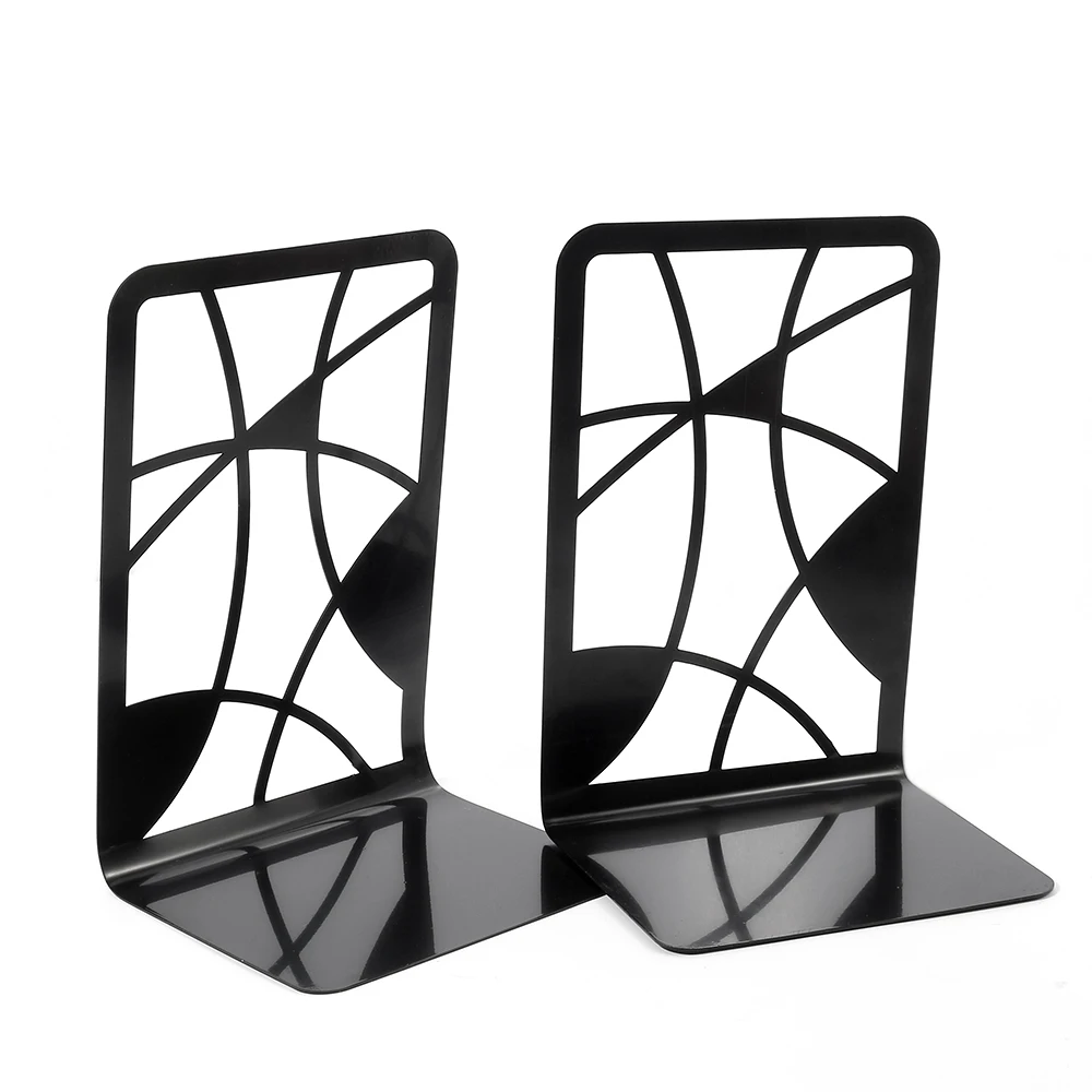 Imagem -03 - Livro Termina para Heavy Books Book Shelf Organizer Holder Stand Iron Rack Casa