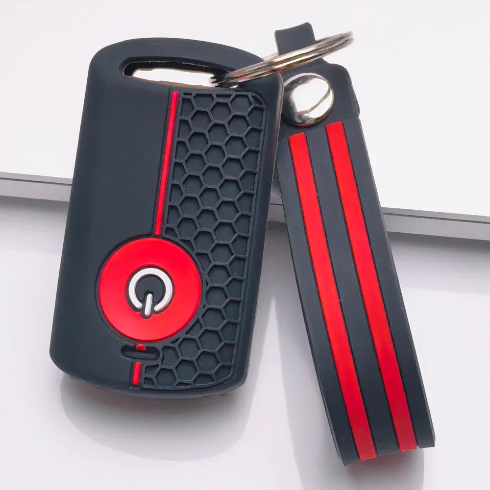 Key Fob Cover for YAMAHA Nmax XMax 300 400 Aerox with Keychain Anti-Scratch Shockproof Soft Grip Button Friendly Easy Install