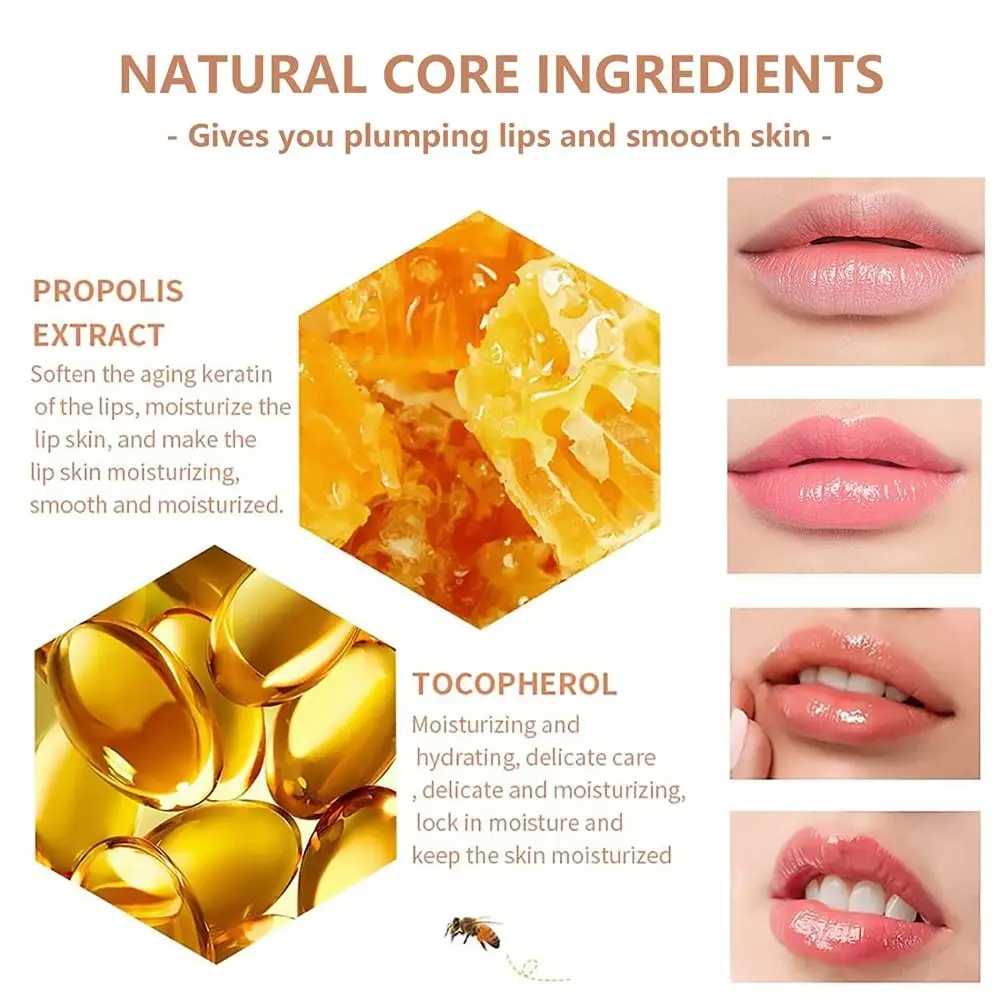 Lip Scrubs Exfoliator Lip Hydrating Day and Night Lip Masks Repair Strawberry Honey Lip Balm