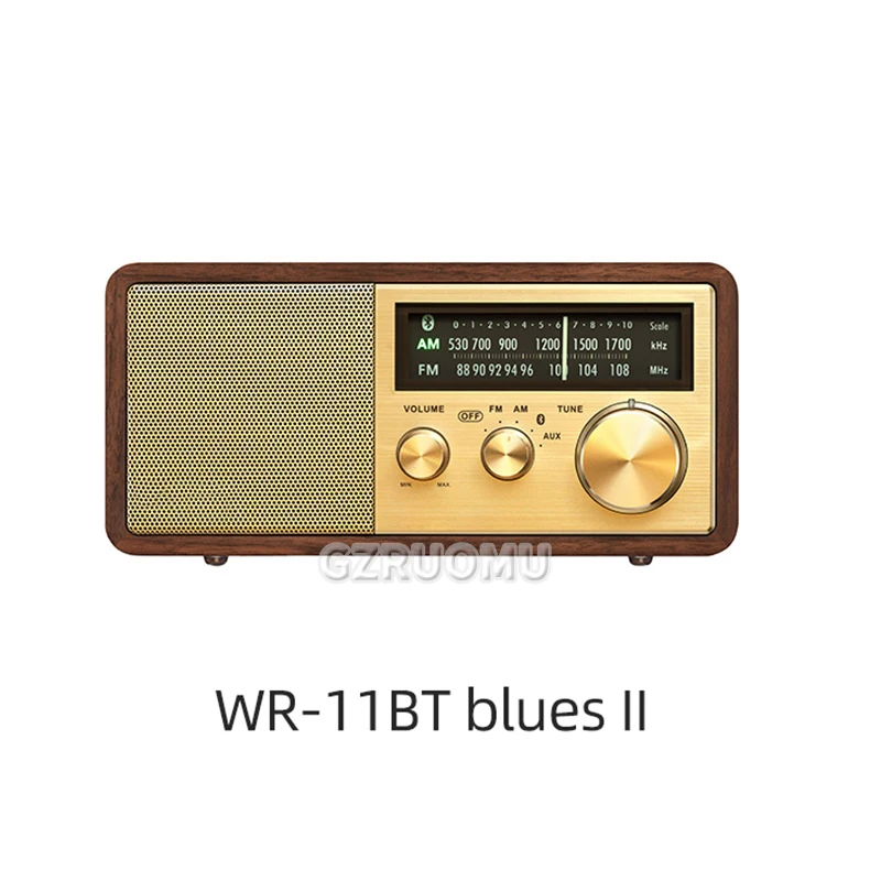 Bluetooth Speaker Bluetooth Sound Retro Classic Speaker Retro Radio Wireless Bluetooth 5.1 Wooden Portable Subwoofer