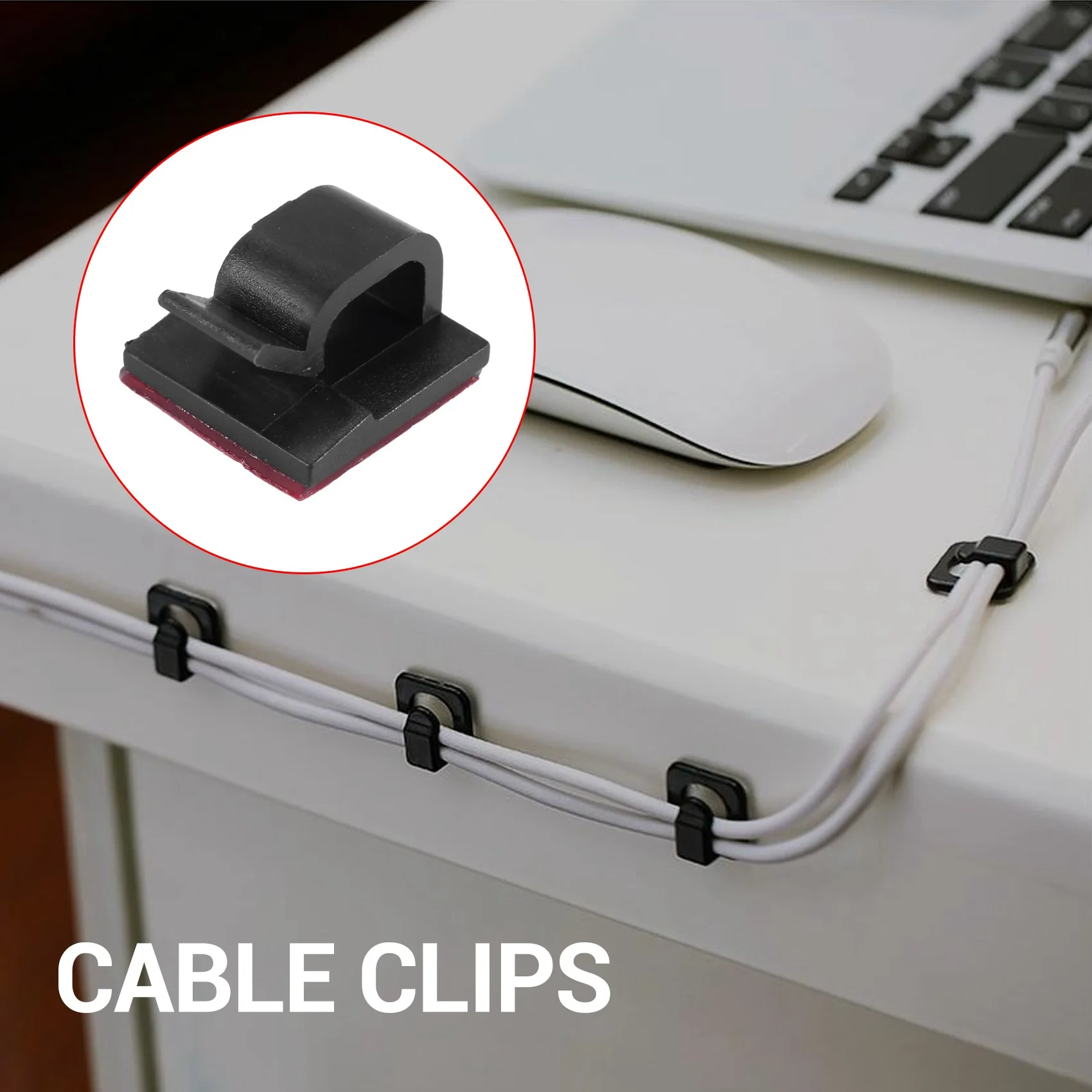 AU49_50 fascette per cavi con nastri, organizer per cavi, per ufficio e casa