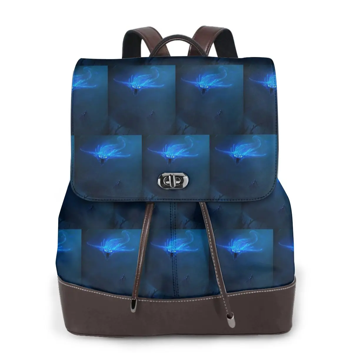 Subnautica- Ghost Leviathan Poster Bookbag School Student Bags Hiking Travel Daypack for Women Fashion Derma Backpack