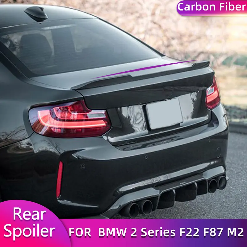 

Carbon Fiber Rear Trunk Spoiler Wings for BMW 2 Series F22 F87 M2 Base M Sport 2014-2019 Car Rear Spoiler Boot Lid Wing Lip