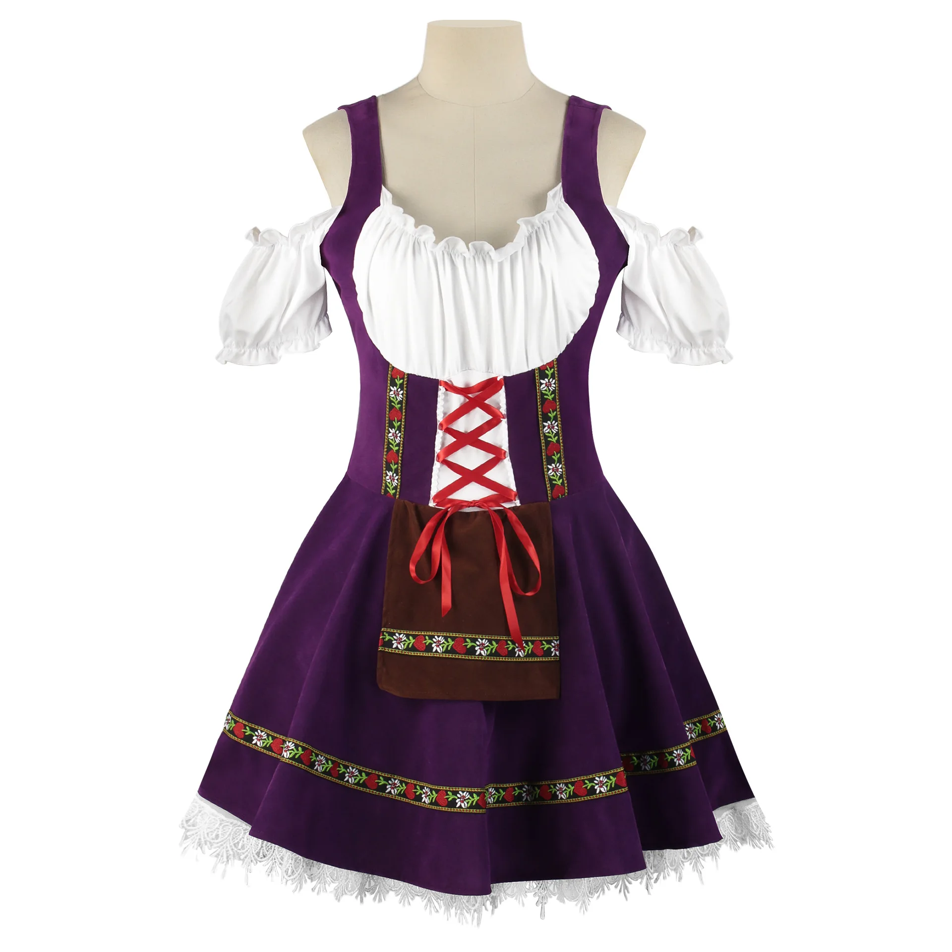 Women's Oktoberfest Dress Oktoberfest Wench Waitress Serving Maid Costume Women Bavarian Beer Girl Party Fancy Dress