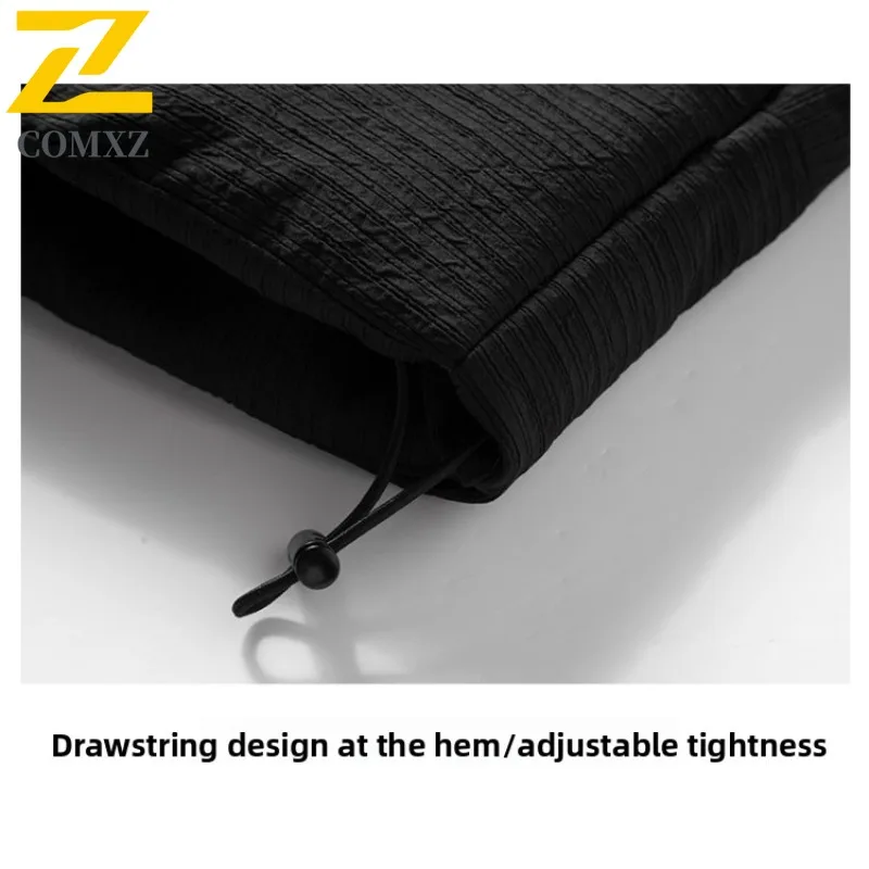 COMXZ Luxury Mens Down Jacket Stand Collar Solid Color Outdoor Snow Anti-Cold Parka Korean Fashion Windproof Winter Filler Down