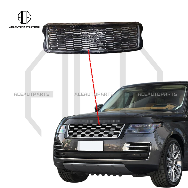 Car Auto Parts High Quality Tuning Front ABS Middle Grill Grille For Land Rover Range Rover Vogue SVA 2018-2022