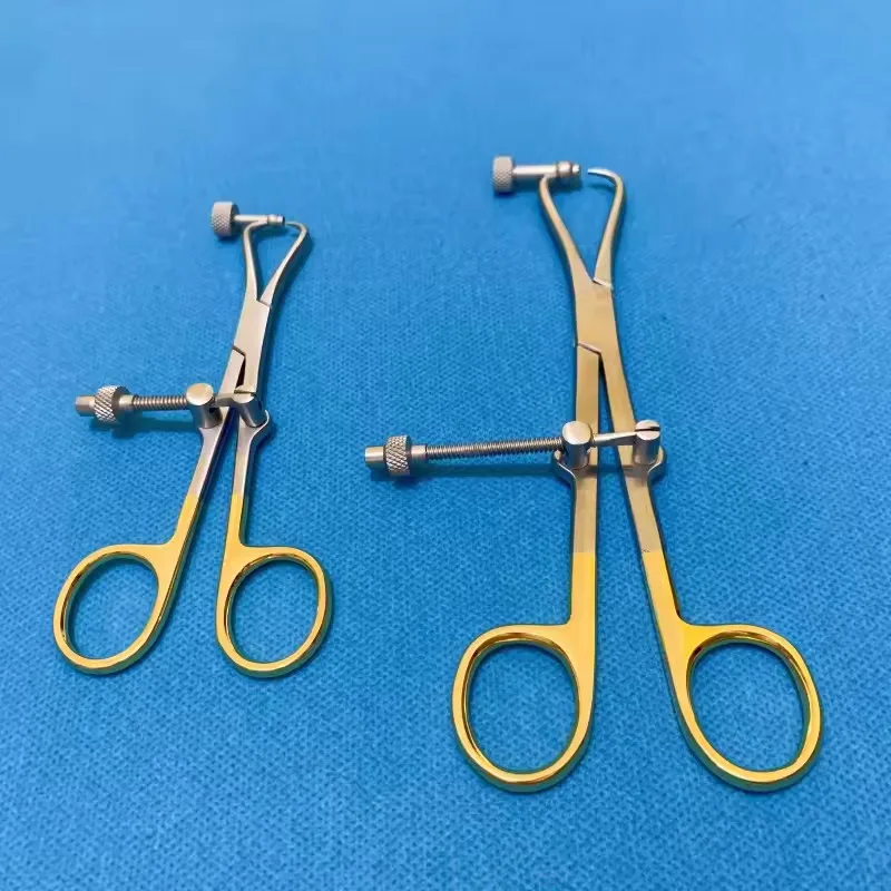 1Pcs Orthopedic Bone Reduction Forceps with Drill Guide Autoclavable Orthopedic Veterinary Instruments Stainless Steel