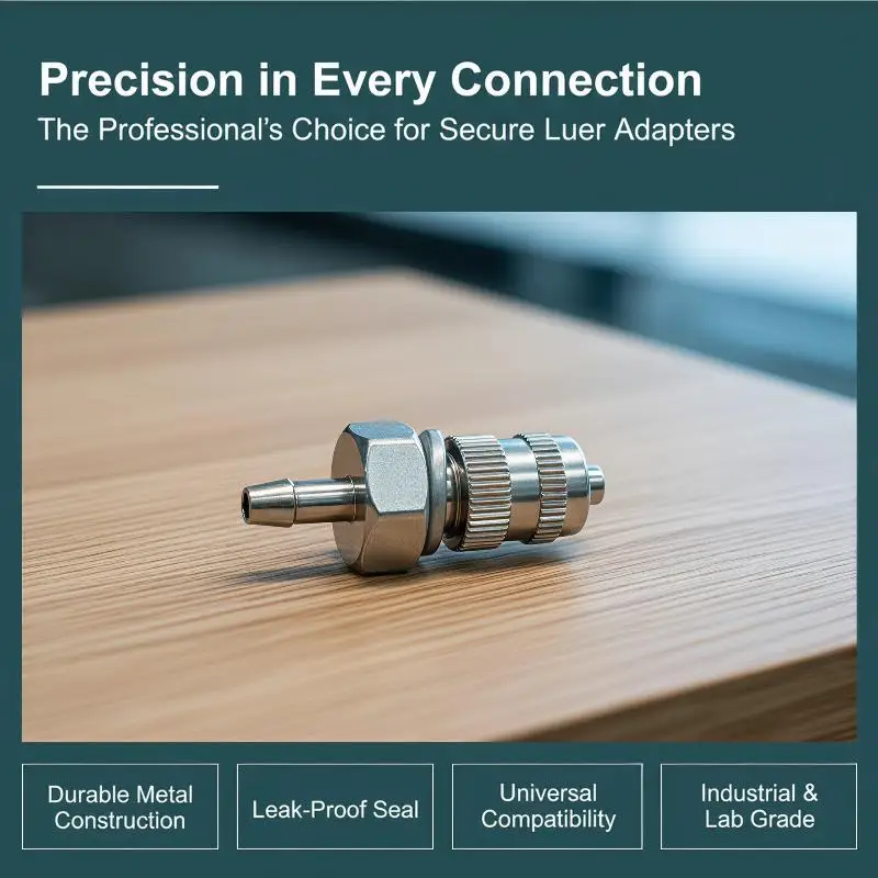 Luer Lock Adapter Fitting Smooth Burr-Free Dispenser Connector for Gas Pipe Cosmetic Filling Equipment Parts