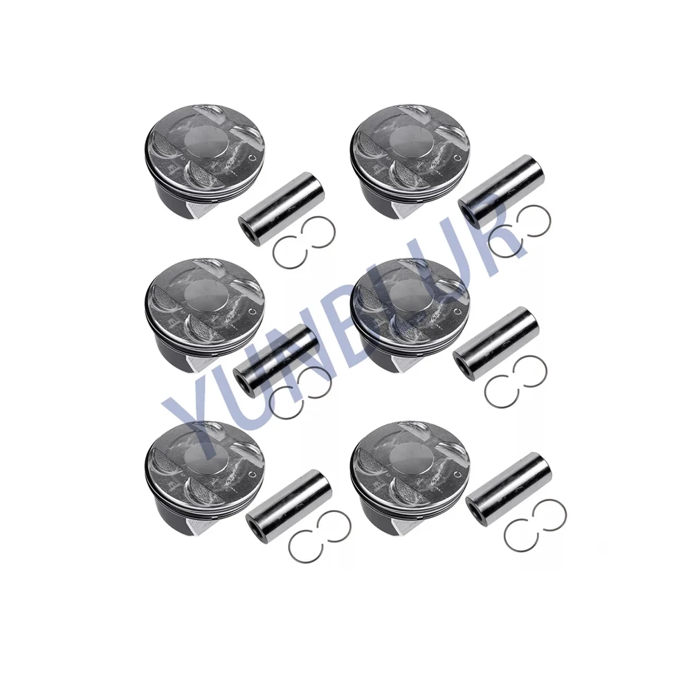 STD 0.5 ERB ERC Engine Parts Piston & Rings Kit Fit 3.6 L 10-18 For CHRYSLER 300C DODGE FIAT JEEP GRAND CHEROKEE LANCIA RAM 1500