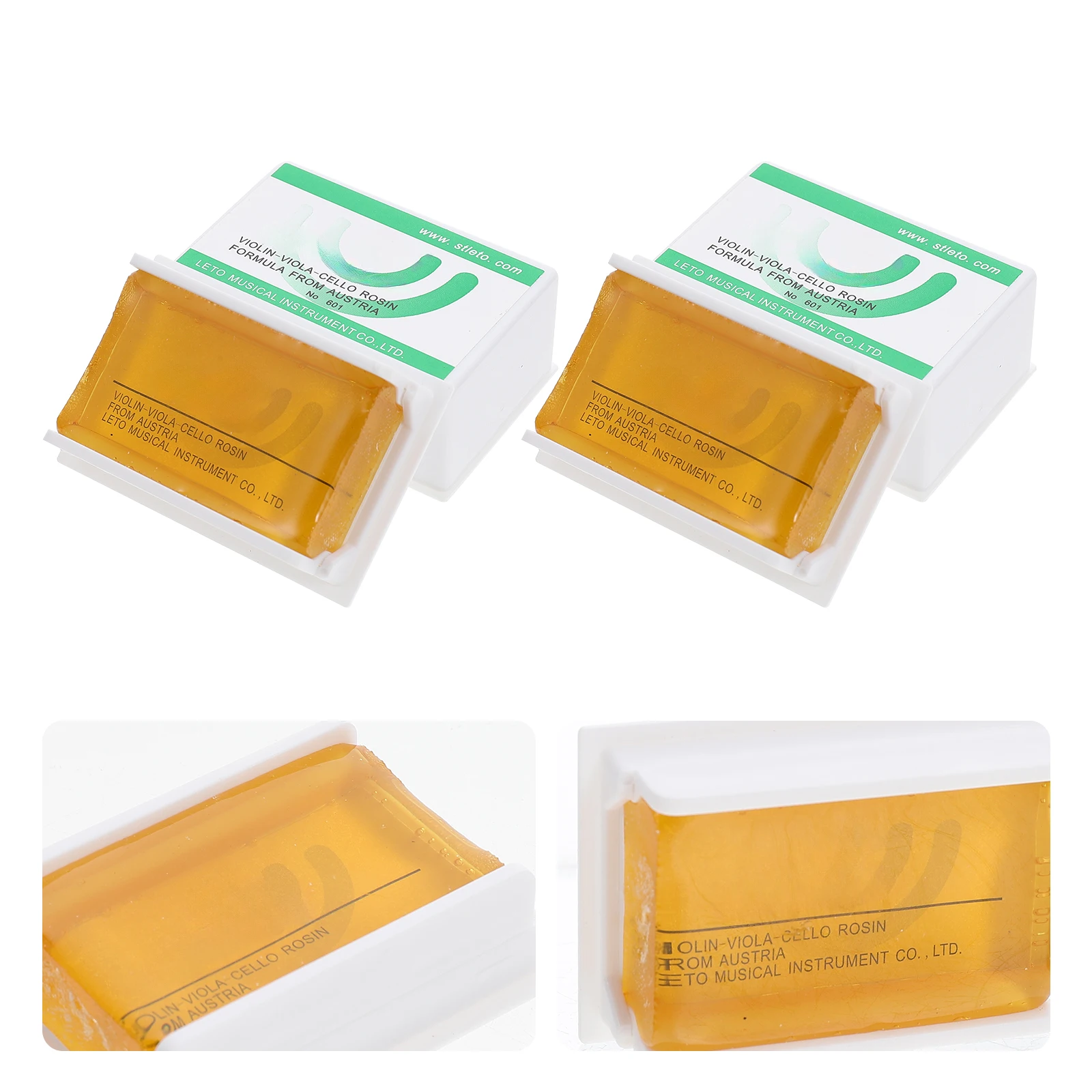 

2 Pcs for Stringed Instruments Rosin Accessories Violin Viola Cello Imported Practical