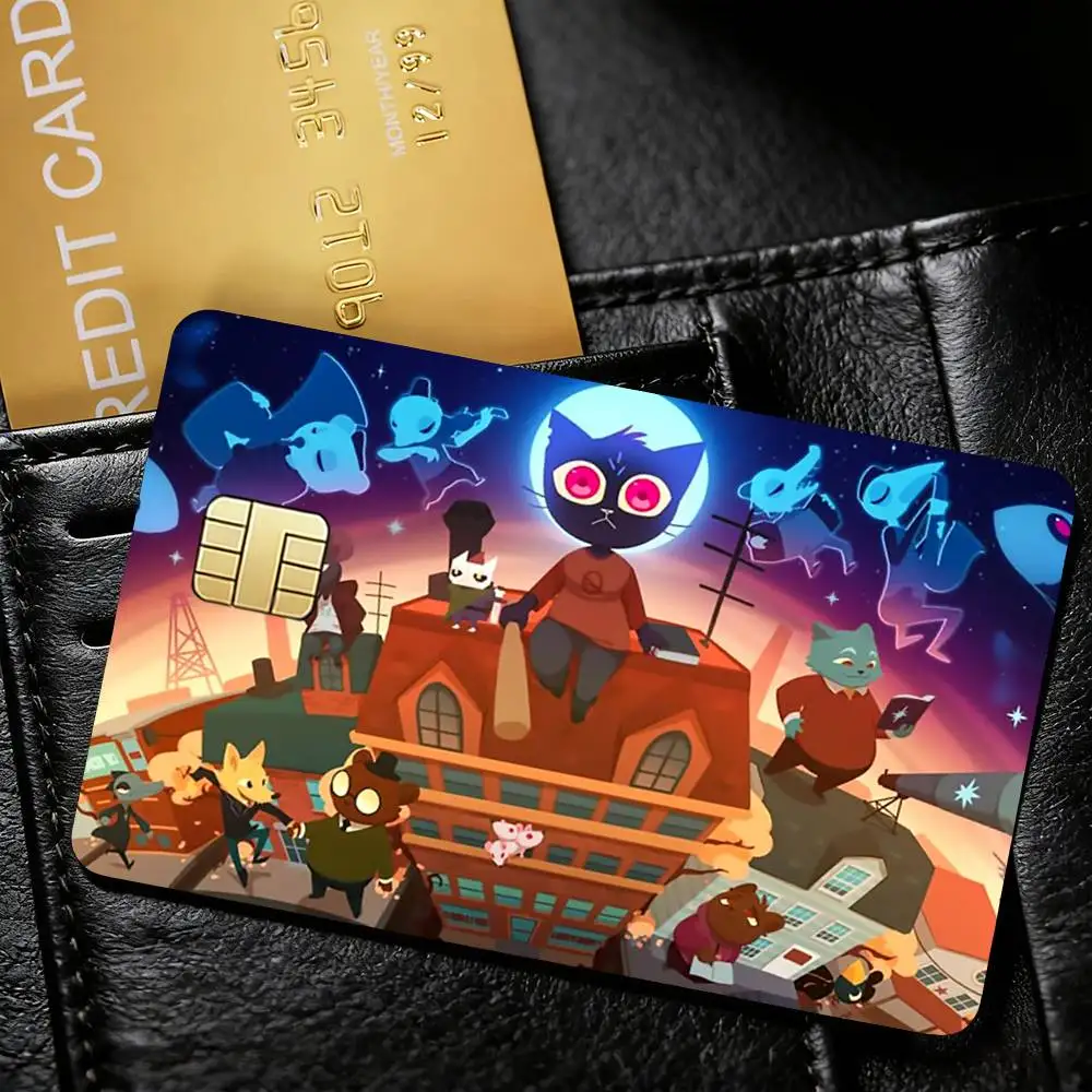 N-Night In The W-Woods Decorative Waterproof Film Skin Cover Credit Card Stickers Debit Front Bank Bus Pass