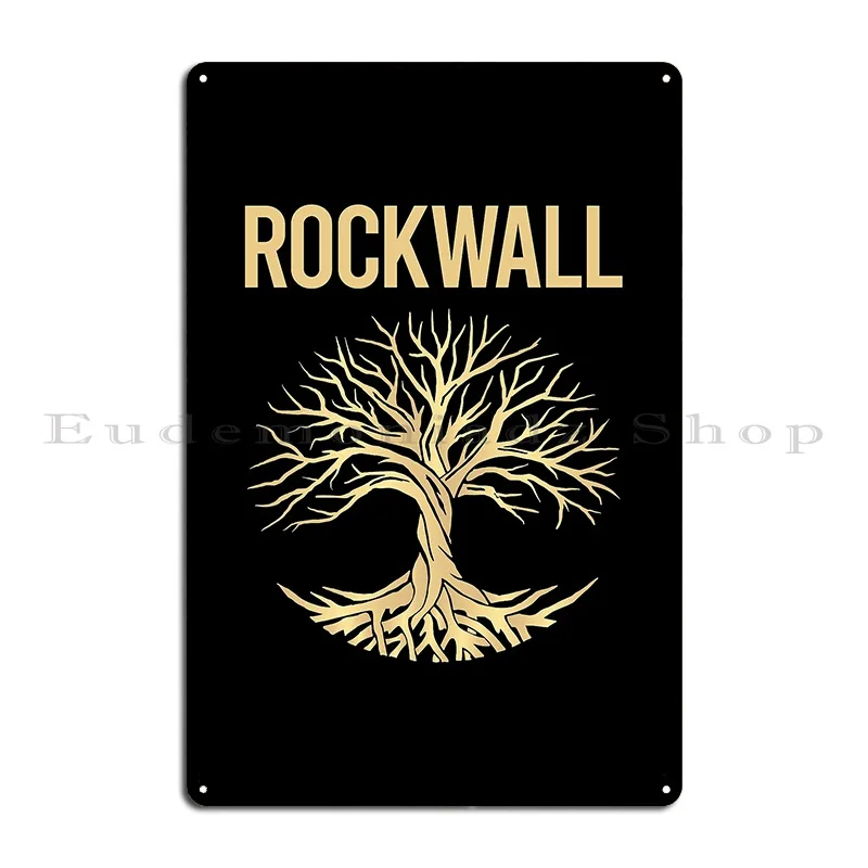 Tree Of Life Rockwall Metal Sign Decoration Customize Club Wall Decor Living Room Tin Sign Poster