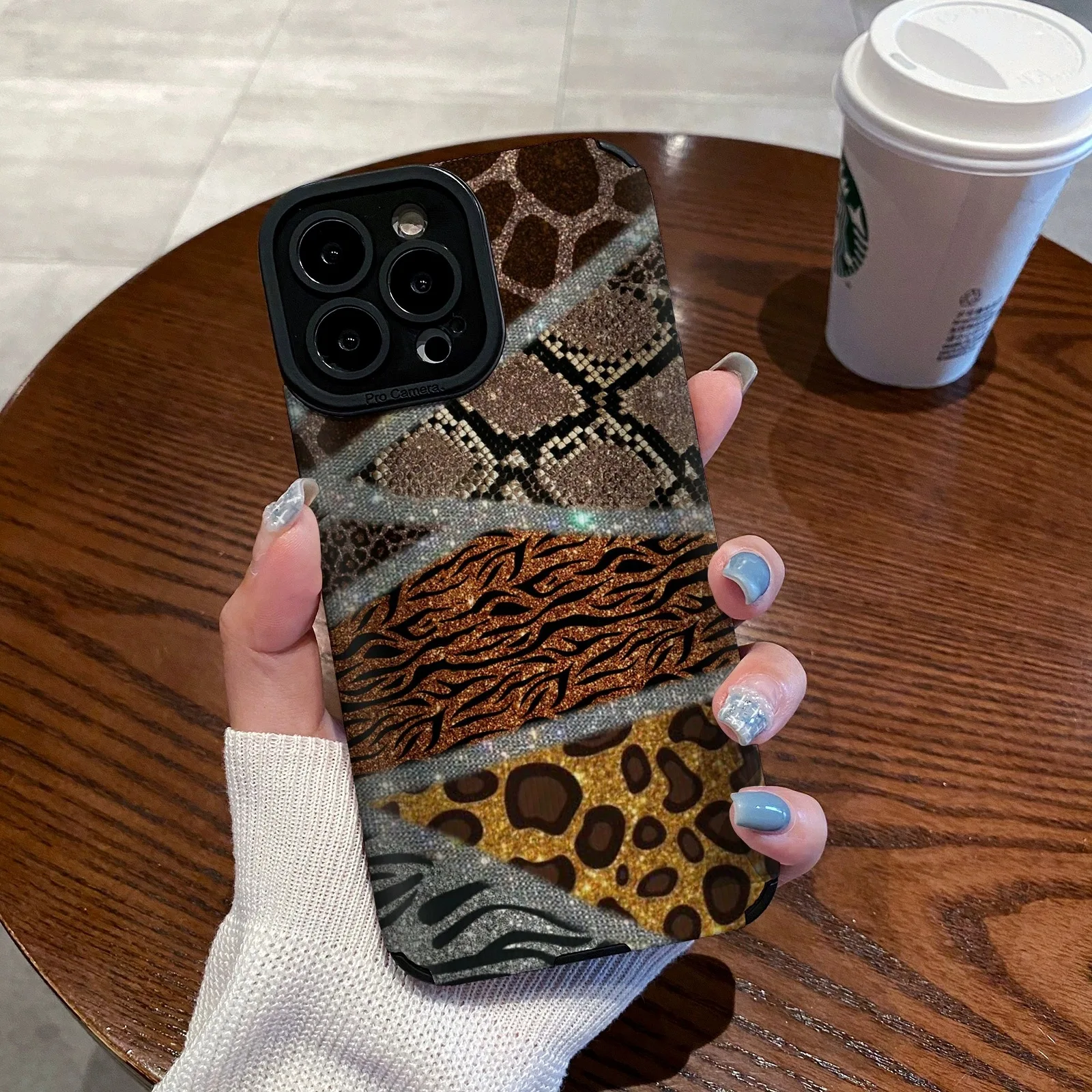 Fashion Snake Leopard Print Silicone Leather Case For iPhone 15 14 11 16 13 Pro Max Plus 12 Mini X XS XR Shockproof Full Cover