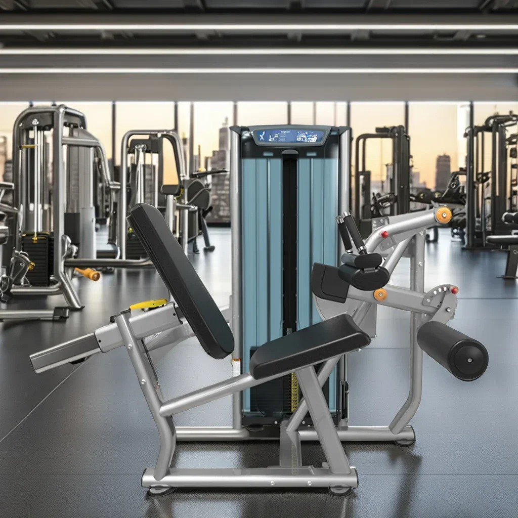 China Manufacturer Commercial Use Gym Equipment-Steel Bucket Body Seated Leg Curl Trainer for Building Chest and Back Muscles