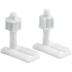 1 Set Bulloni cerniera sedile WC Kit di montaggio per fissaggio a vite Bulloni di riparazione cerniera coperchio WC in plastica Accessori per il bagno