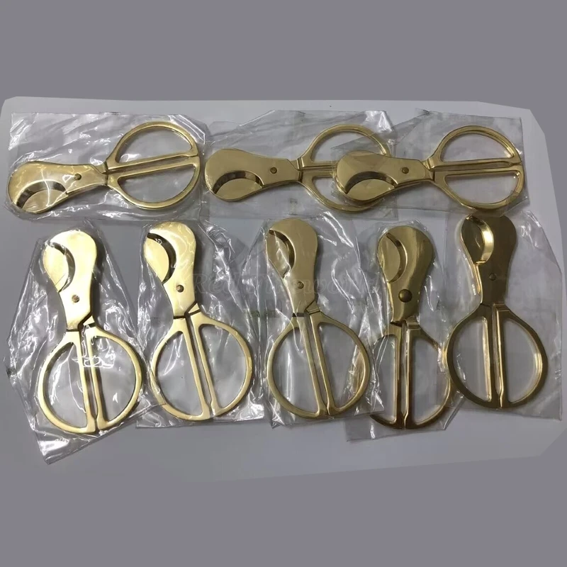 

NEW 8 Pcs Cigar Scissors Stainless Steel Cigar Accessories Cigar Scissor Blade Tobacco Metal Cigar Cutter Classic