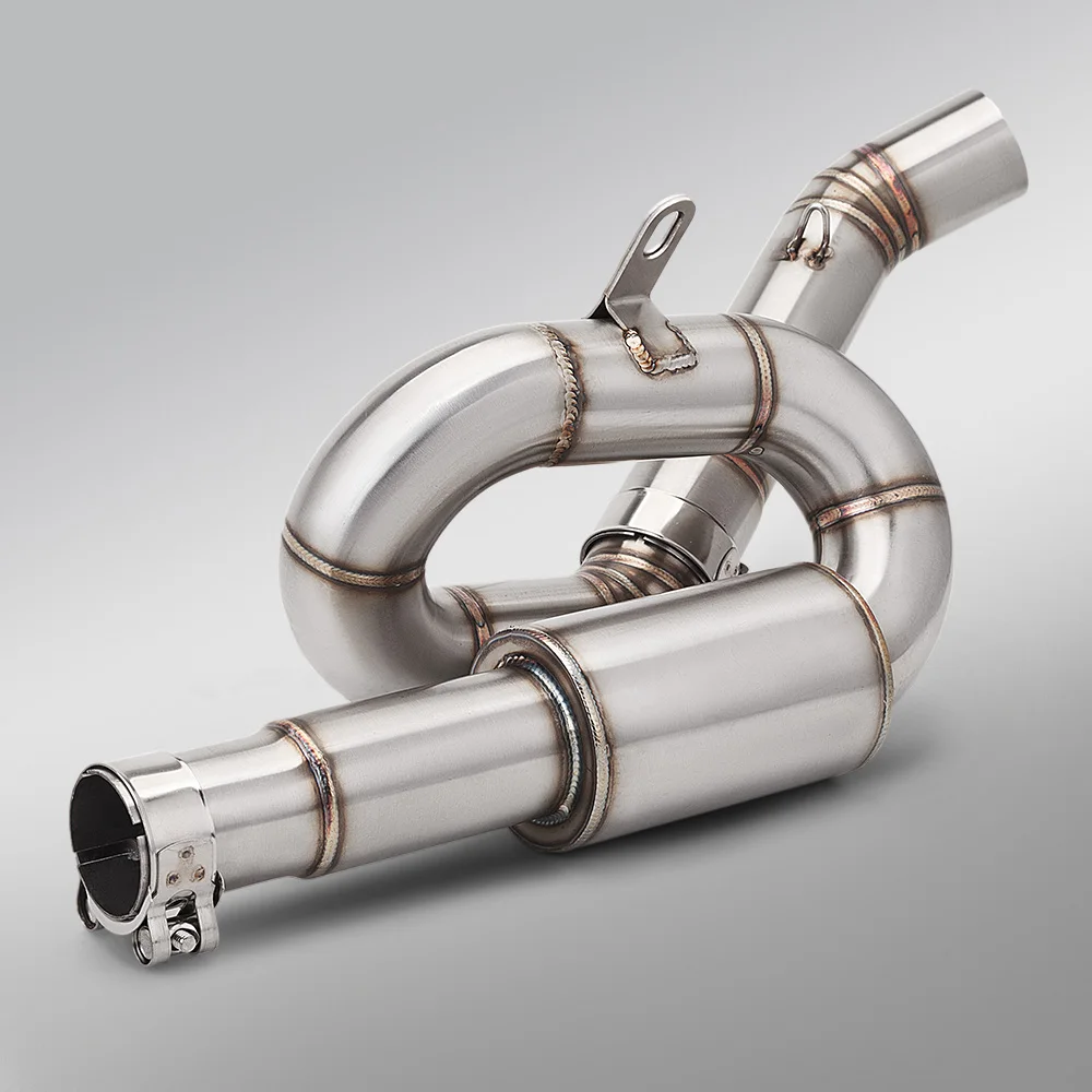 Motorcycle Exhaust Escape Moto Modify Middle Tube Link Pipe Slip On NK400,NK650  exhaust