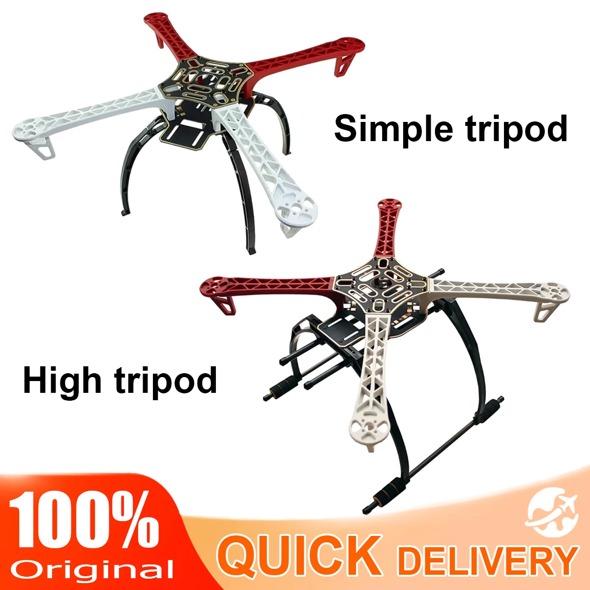 F450 Drone Frame Kit 4-Axis Airframe 450mm Quadcopter FrameWheel with Landing Skid Gear For MK MWC RC Multicopter Multi-Rotor