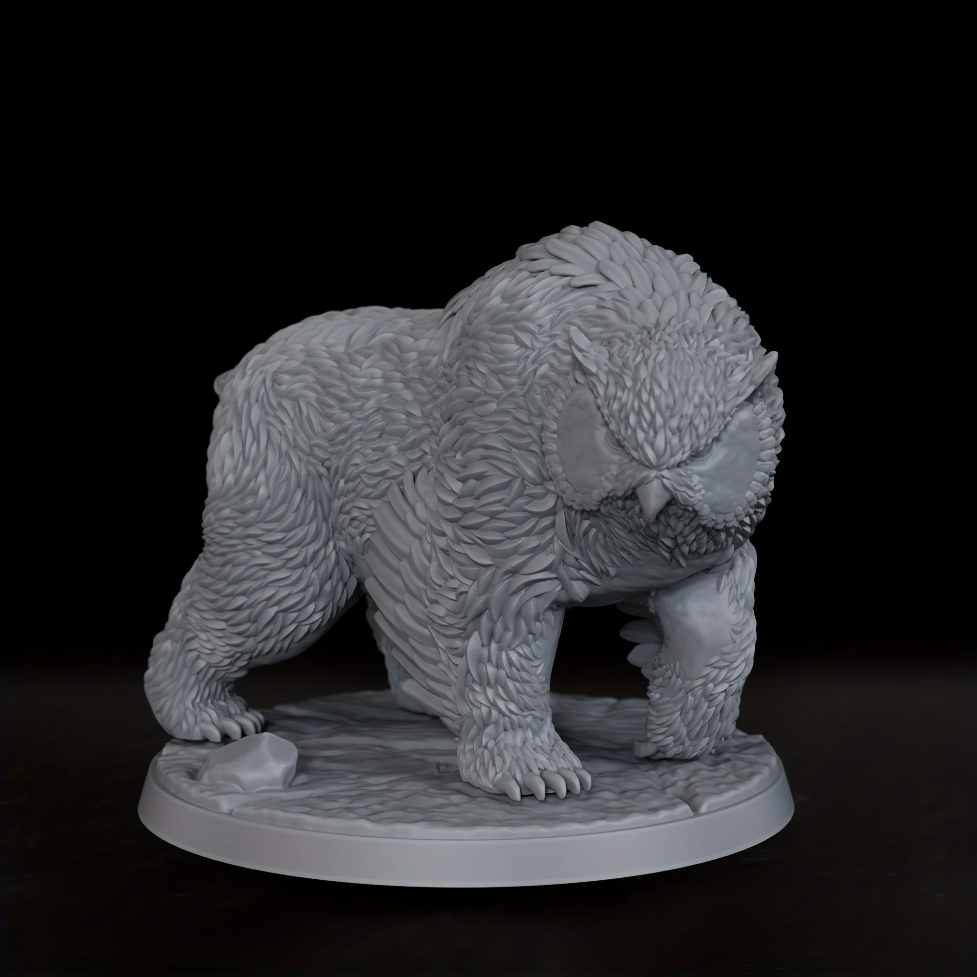 Miniatura de Owlbear de DND - Accesorios de Juego de Rol de Fantasía D&D, Perfecto para Fanáticos y Coleccionistas de Juegos de Rol
